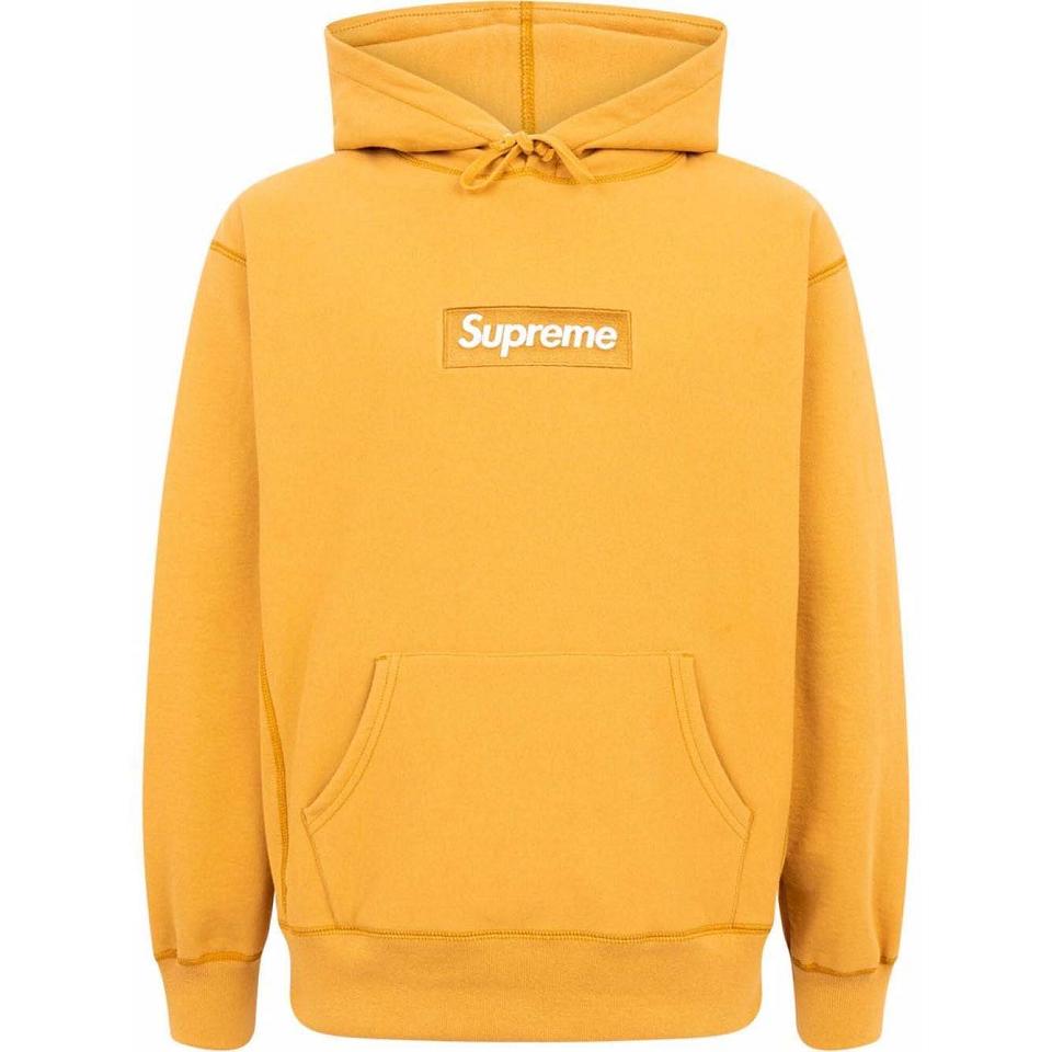 Yellow Supreme Box Logo Hoodie | Supreme 103DN